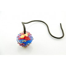 Piłka zabawka PEŁNA o średnicy 6cm ze sznurkiem BF