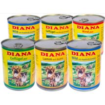 Zestaw 24x800g puszek mięsnych dla psów Diana