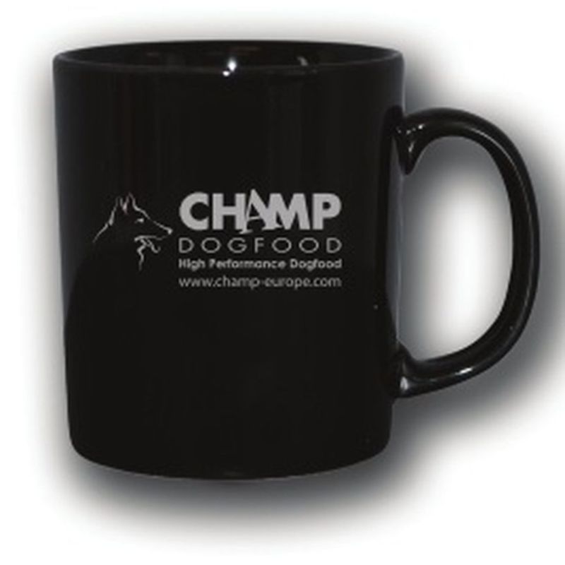 Kubek Champ z logo i podobizną Owczarka