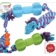 Sztanga kauczukowa ze sznurem 34cm zabawka dla psó