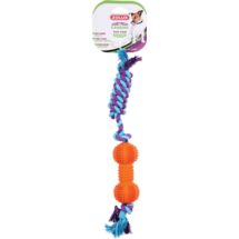 Sztanga kauczukowa ze sznurem 34cm zabawka dla psó