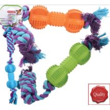 Sztanga kauczukowa ze sznurem 34cm zabawka dla psó