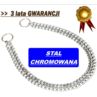 Łańcuszek obroża PODW KRÓTKIE OGNIWO dł.50cm CHROM