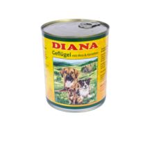 Drób z Ryżem i Marchewką 800g puszka mięsna DIANA