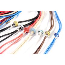 Ringówka smycz z zdobionym regulatorem 3mm x140cm