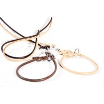 Obroża zaciskowa z skóry okr. 8mm/60cm