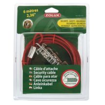 Linka stalowa w otulinie z amortyzatorem dla psa 6