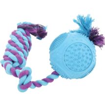 Piłka kauczukowa ze sznurem 33cm Zabawka dla psa