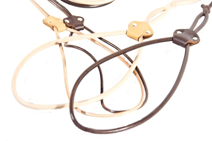 Ringówka z skóry okr. skórzany regulator 8mm/100cm