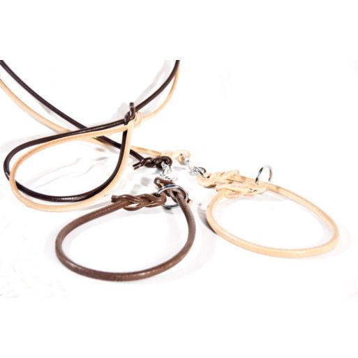 Smycz z skóry okrągłej 4mm/120cm