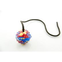 Piłka zabawka GUMOWA PEŁNA średnicy 6cm z uchwytem