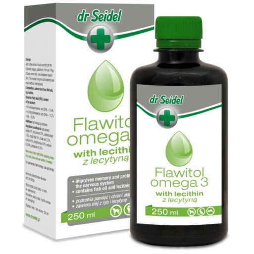 Flawitol Omega 3 Olej Rybny z Lecytyną 250ml