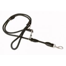 Smycz z linki wykończona skórą o reg. dł.12x240cm