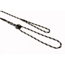 Ringówka smycz z skórzanym regulatorem 6mm 100cm