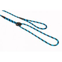 Ringówka smycz z skórzanym regulatorem 6mm 100cm