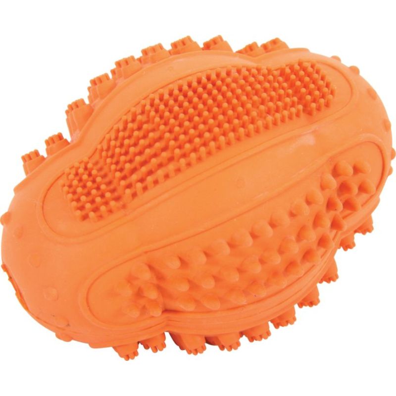 Piłka kauczukowa Rugby DENTAL 8cm zabawka dla psa