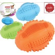 Piłka kauczukowa Rugby DENTAL 8cm zabawka dla psa