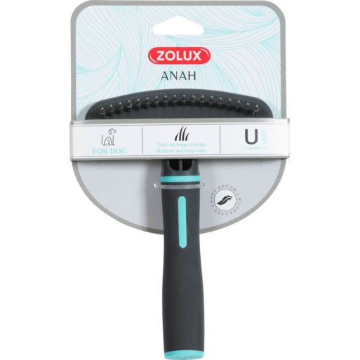 Zgrzebło 18 zębów SAMOCZYSZCZĄCE sierść długa gęst