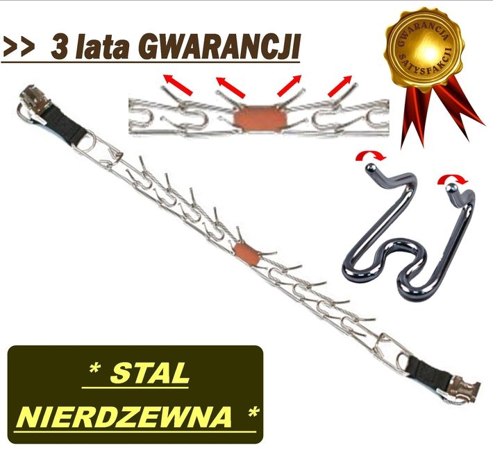 Kolczatka ZATRZASKOWA NIERDZEWNA 60cm KIER PROFESS