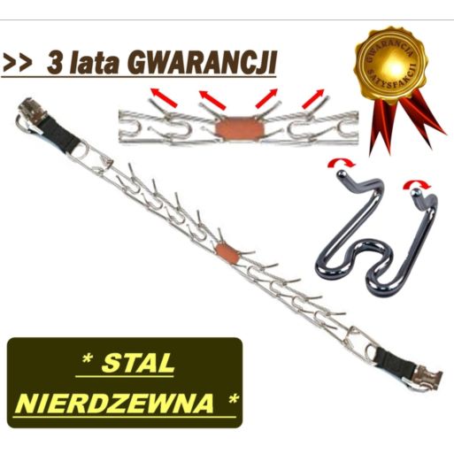 Kolczatka ZATRZASKOWA NIERDZEWNA 60cm KIER PROFESS