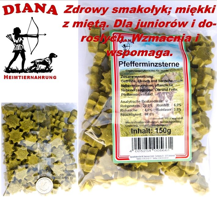 Pfefferminz - Sterne Diana 15x150g Miękki z Miętą