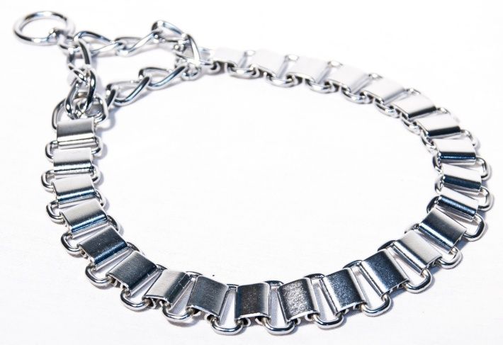 Obroża Blaszki R 3 dla psa stal CHROMOWANA 50-60cm