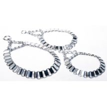 Obroża Blaszki R 3 dla psa stal CHROMOWANA 50-60cm