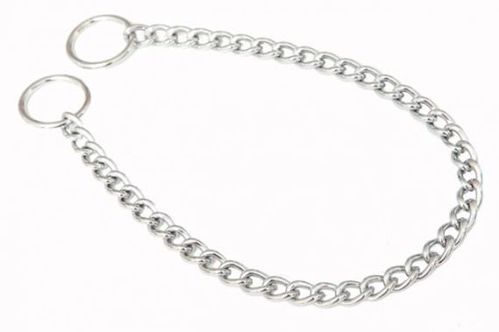 Łańcuszek dławik obroża zacisk KRÓTKIE OGNIWO 85cm