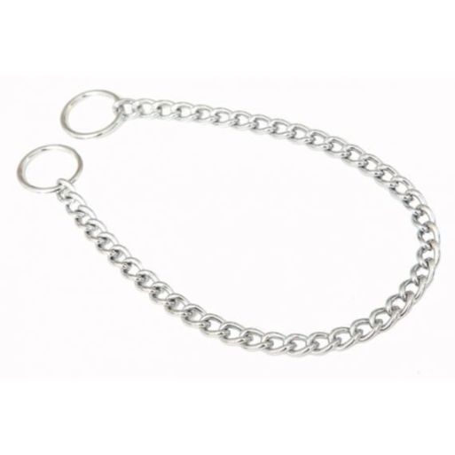 Łańcuszek dławik obroża zacisk KRÓTKIE OGNIWO 85cm