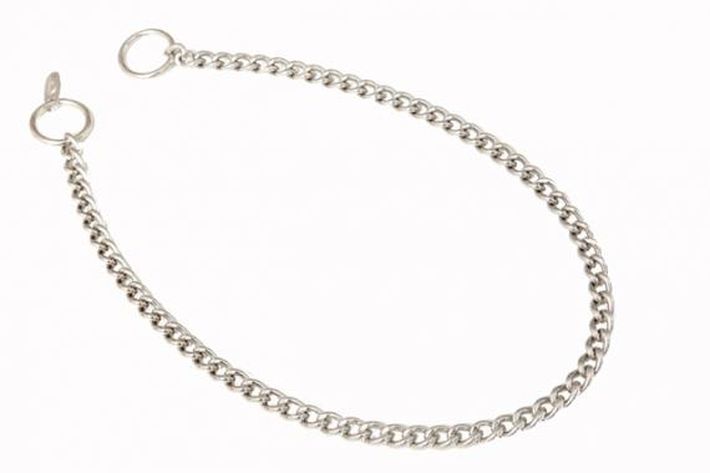 Łańcuszek dławik obroża zaci KRÓTKIE OGNIWO 45cm N