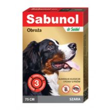 Sabunol obroża szara 75cm na pchły i kleszcze