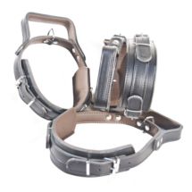 Obroża z uchwytem ze skóry 6 x 55cm