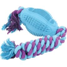 Piłka kauczukowa Rugby ze sznurem 33cm Zabawka