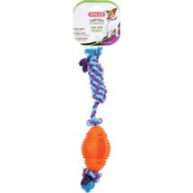 Piłka kauczukowa Rugby ze sznurem 33cm Zabawka