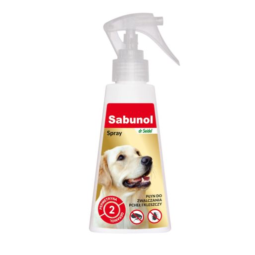 Sabunol SPRAY do zwalczania pcheł i kleszczy 100ml