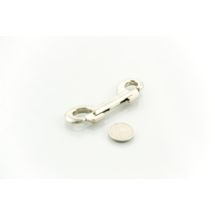 Karabińczyk hakowy OBUSTRONNY dł. 9,0cm chromowany