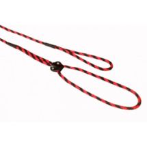 Ringówka smycz z skórzanym regulatorem 6mm x150cm