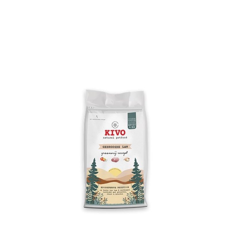 Kivo Suszona Jagnięcina bez zbóż tło. na zimno 4kg