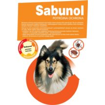 Sabunol obroża czarna dł.35cm na pchły i kleszcze