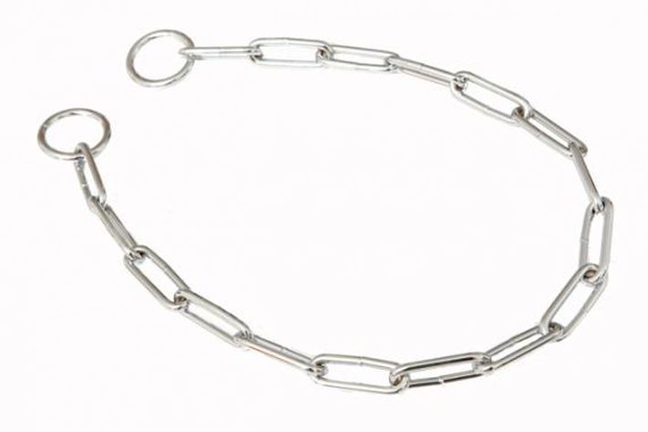Łańcuszek obroża dławik zacisk DŁUGIE OGNIWO 70cm
