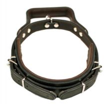 Obroża z uchwytem ze skóry 6 x 65cm