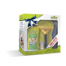 FURminator L duży do DŁUGIEJ sierści ZESTAW