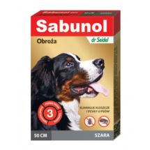 Sabunol obroża szara 50cm na pchły i kleszcze