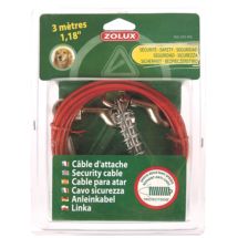 Linka stalowa w otulinie z amortyzatorem dla psa 3