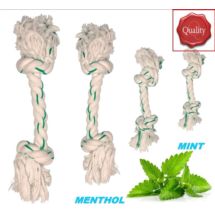 Sznur bawełniany miętowy 32cm zabawka dla psa psów