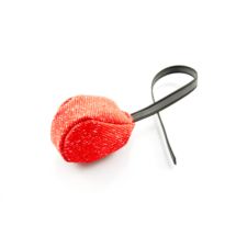 Piłka Gryzak z uchwytem MATERIAŁ RINGOWY śr 8cm