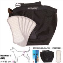 Majtki na cieczkę R7 5 wkładek dla b. dużych psów