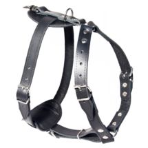 Szelki ze skóry wzmacniane 80 (60-80cm)