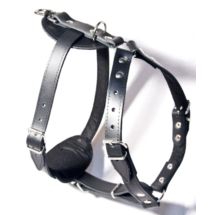 Szelki ze skóry wzmacniane 80 (60-80cm)