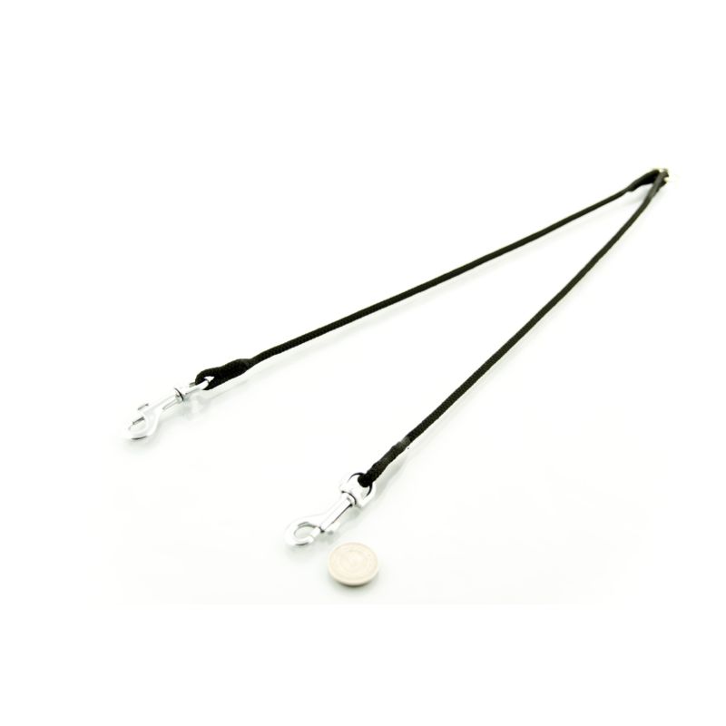 Rozdzielacz Rozgałęźnik na 2 psy z Linki 4mm 40cm